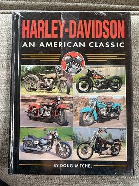 Harley-Davidson Hardcover Coffee Table Book - Black, Red & Orange Accents New